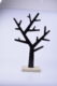 Dekorace strom na podstavci, kov, černá, 31x47x10cm, ks