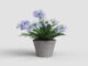 Květináč MANUEL pr.21x19cm, VULCANO, terakota  (ZAT-T0000MAN02140204)