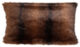 Polštář ALASKA, 45x45cm, hnědá/pruhy - Dekorativn polt s imitac koeiny je opaten zipem pro snadnou drbu. Materil povlaku je 70% akryl, 30% polyester a lze ho prt v prace na 30C.