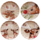 Tal 27cm, DEER FRIENDS, bl|Linen, set 4ks - Tale Casafina  kvalitn a elegantn ndob z Portugalska. Rzn tvary, barvy a designy pro kadou pleitost. Tale Casafina  radost ze ivota.