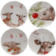 Tal 27cm, DEER FRIENDS, bl, set 4ks - Tale Casafina  kvalitn a elegantn ndob z Portugalska. Rzn tvary, barvy a designy pro kadou pleitost. Tale Casafina  radost ze ivota.