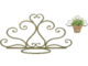 Závěs na květináč na zeď - kov, zelená patina - Doplky ke kvtinm Esschert Design. Kvalitn design pro kad dm a zahradu.