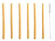 Brčko bambusové s čistítkem, set 6ks  (ZEE-C2128)