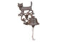 Zvonek s kočkou, litina  (ZEE-DB82)