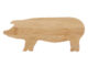 Prkénko PIG CUTTTING, přírodní, 19x11cm  (ZEE-FF606)
