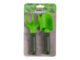 Set zahradního nářadí plastový - lopatka + hrabičky, dětský, zelená, S2  (ZEE-KG210)