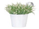 Květináč plechový závěsný, bílá - Kvtine|kvtnky z kovu, terakoty, keramiky a dalch materil od Esschert Design. Stylov a kvalitn doplky pro vae rostliny.