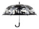 Deštník průhledný les - Plastový deštník z odolného materiálu. S kovovou rukojetí opatřenou plastovým úchopem. Deštník je vyroben z odolného průhledného materiálu opatřeného temně černým potiskem siluety jelenů v lese.  Rozměr v cm (ŠxHxV): 80x80x80,6. Obsah: neuvádí se. Materiál: POE, kov, PP.