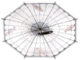 Deštník Ptačí klec, průhledný  (ZEE-TP321)