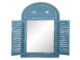 Zrcadlo francouzské, modrá patina - Zrcadla Esschert Design. Ideln pro venkovn vyuit. Odr svtlo a zele, vytv prostorovou iluzi.