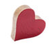 Srdce, mangové dřevo, červená, 20x20x3,5cm - Popis se pipravuje - mono na dotaz