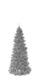 Svíčka dekorační, strom, stříbrná, 17,5cm - Krsn dekorativn svka