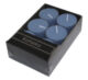 Svíčka čajová SILEA, pr. 3,8cm, modrá|holubí, box - Krsn dekorativn svka