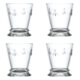 Sklenice na noze 0,26L, ABEILLE, ir/zlat, Limit. edice, box 4ks - SET OF 4 ABEILLE TUMBLER BORD OR