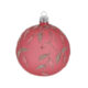 Ozdoba vánoční koule, růžová|tmavá, 8cm - Popis se pipravuje - mono na dotaz