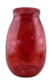 Váza MONTANA, 28cm|4,35L, červená - Krsn vza zECO produkt VIDRIOS SAN MIGUEL 100% spotebitelsky recyklovan sklo s certifikac GRS.