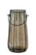 Lucerna/váza LAMP, 37cm|7L lahvově hnědá|kouřová - Krsn vza zECO produkt VIDRIOS SAN MIGUEL. 100% spotebitelsky recyklovan sklo s certifikac GRS.