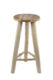 Židle barová TEAK, přírodní, pr.35x75cm - idle a kesla Van der Leeden. Run prce z prodnch udritelnch materil.