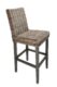 Židle barová,šedá, 48x60x120cm - idle a kesla Van der Leeden. Run prce z prodnch udritelnch materil.