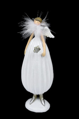 Dekorace andělská dívka s balónovými šaty, 9x25x8c  (EGO-860044)