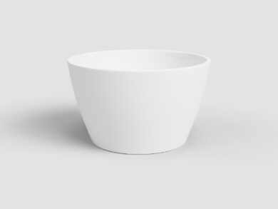 Květináč NÚBIA, 25cm, keramika, bílá|WHITE  (ZAC-828894)