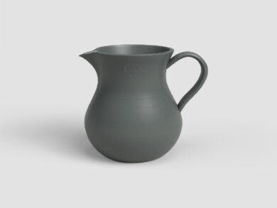 Džbán HARMONIA, 30cm, keramika, tm.šedá|ANTHRACITE  (ZAC-844719)