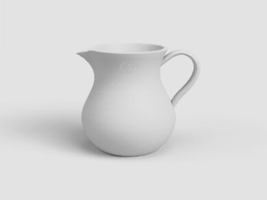 Džbán HARMONIA, 30cm, keramika, bílá|WHITE  (ZAC-844726)