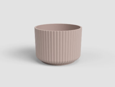 Květináč LUNA, 14cm, keramika, sv.růžová|LIGHT PINK  (ZAC-848038)