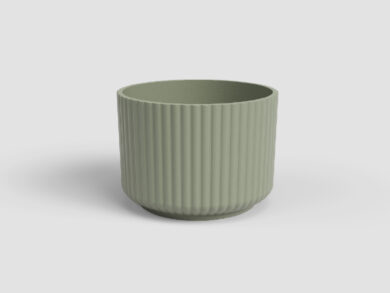 Květináč LUNA, 14cm, keramika, zelená|GREEN  (ZAC-848045)