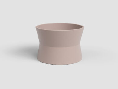 Květináč DIANA, 14cm, keramika, sv.růžová|LIGHT PINK  (ZAC-848588)