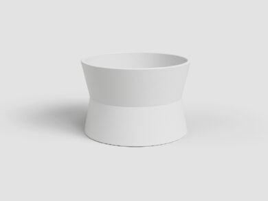 Květináč DIANA, 17cm, keramika, bílá|WHITE  (ZAC-848601)