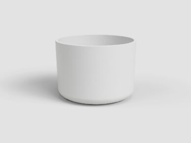 Květináč JUNO, 14cm, keramika, bílá|WHITE  (ZAC-848694)