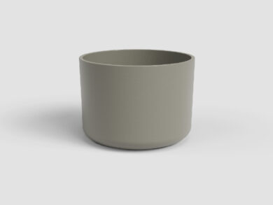 Květináč JUNO, 14cm, keramika, šedá|TAUPE  (ZAC-848717)