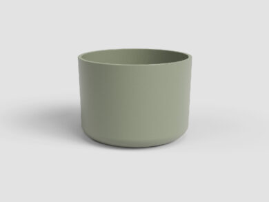 Květináč JUNO, 14cm, keramika, zelená|GREEN  (ZAC-848724)