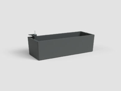 Truhlík RIMINI, samozavlažovací, 51cm, plast, tm.šedá|ANTHRACITE  (ZAP-806984)