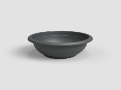 Mísa|květináč VENEZIA, 30cm, plast, tm.šedá|ANTHRACITE  (ZAP-809305)