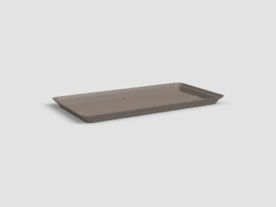 Tácek pod květináč|truhlík CAPRI, 100cm, plast, šedá|MATTE TAUPE  (ZAP-810592)