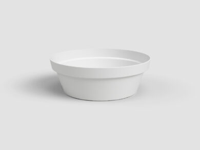 Mísa|květináč CAPRI, 25cm, plast, bílá|WHITE  (ZAP-812305)