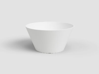 Mísa|květináč PORTO, 20cm, plast, bílá|WHITE  (ZAP-818581)