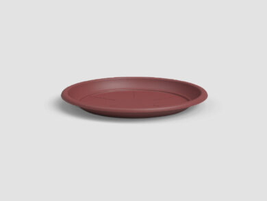 Tácek pod květináč, kulatý, 11,5cm, plast, červená|DARK RED  (ZAP-818864)