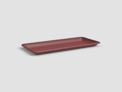 Tácek pod květináč|truhlík VENEZIA, 40cm, plast, červená|DARK RED  (ZAP-818956)