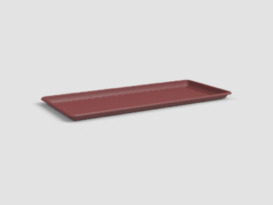 Tácek pod květináč|truhlík VENEZIA, 60cm, plast, červená|DARK RED  (ZAP-820768)