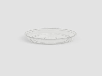 Tácek pod květináč, kulatý, 12cm, plast, čirá|TRANSPARENT  (ZAP-821239)