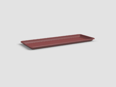 Tácek pod květináč|truhlík VENEZIA, 53cm, plast, červená|DARK RED  (ZAP-822236)