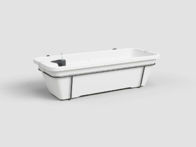 Truhlík VENEZIA, samozavlažovací, 60cm, plast, bílá|WHITE  (ZAP-826241)