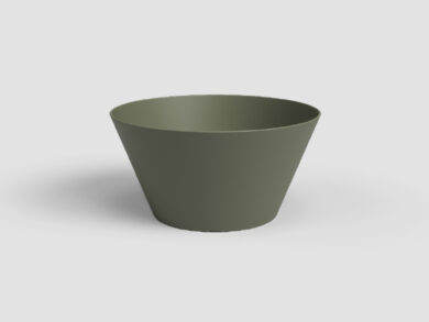 Mísa|květináč PORTO, 20cm, plast, zelená|DRY GREEN  (ZAP-828245)