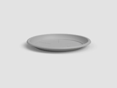 Tácek pod květináč, kulatý, 11,5cm, plast, sv.šedá|LIGHT GREY  (ZAP-833317)