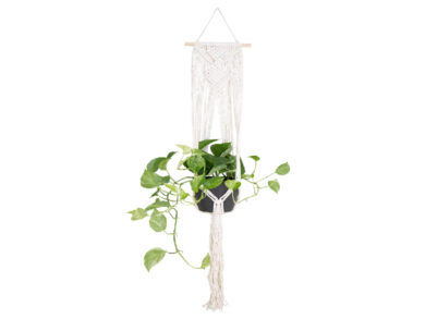 Závěs na květináč MACRAMÉ, 110cm, Macrame, bílá|WHITE  (ZAP-836745)