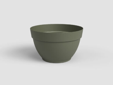 Květináč CAPRI, 20cm, plast, zelená|DRY GREEN  (ZAP-837773)