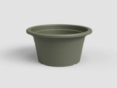 Květináč VENEZIA, 20cm, plast, zelená|DRY GREEN  (ZAP-838442)